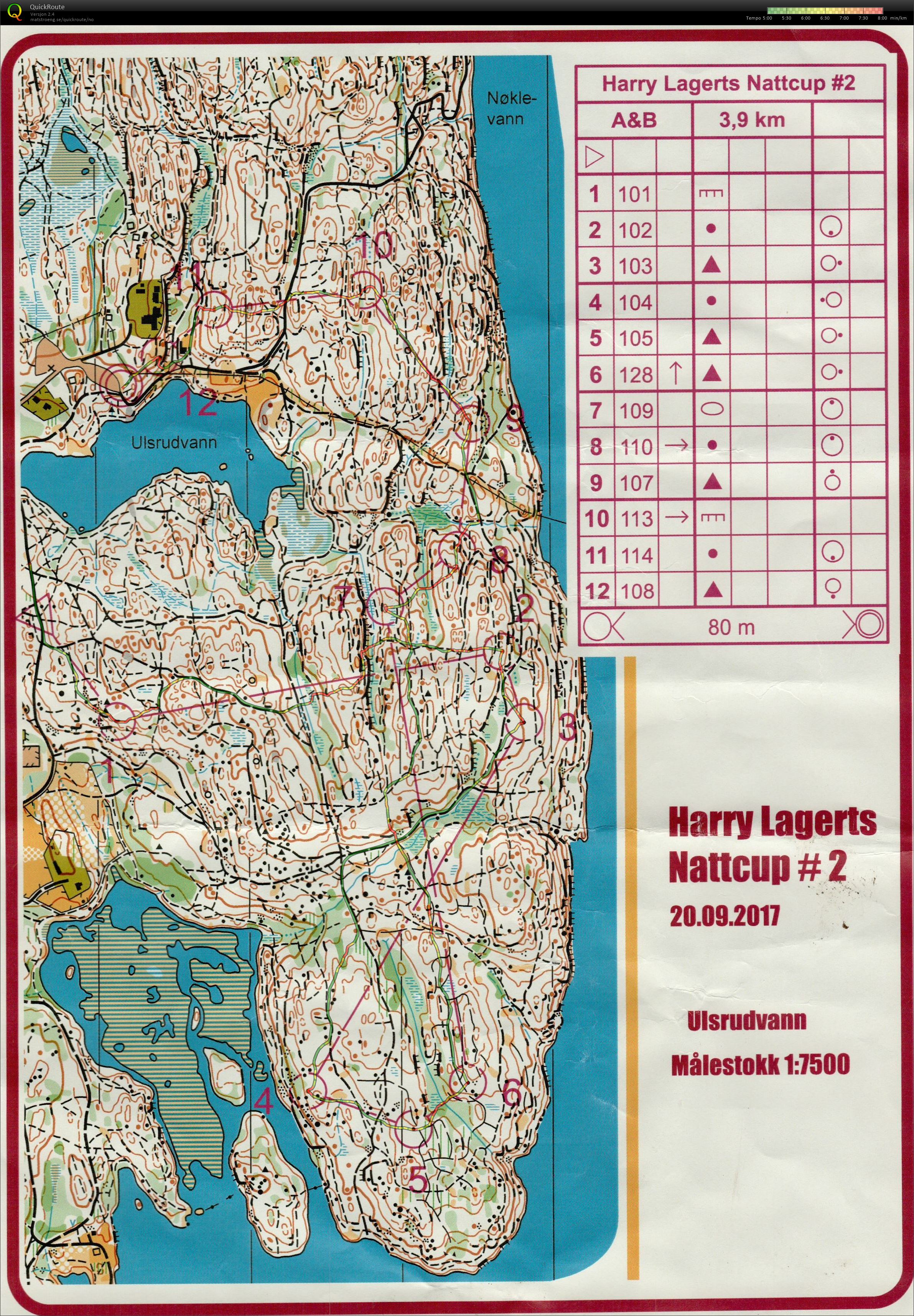Harry Lagerts Nattcup #2 (2017-09-20)